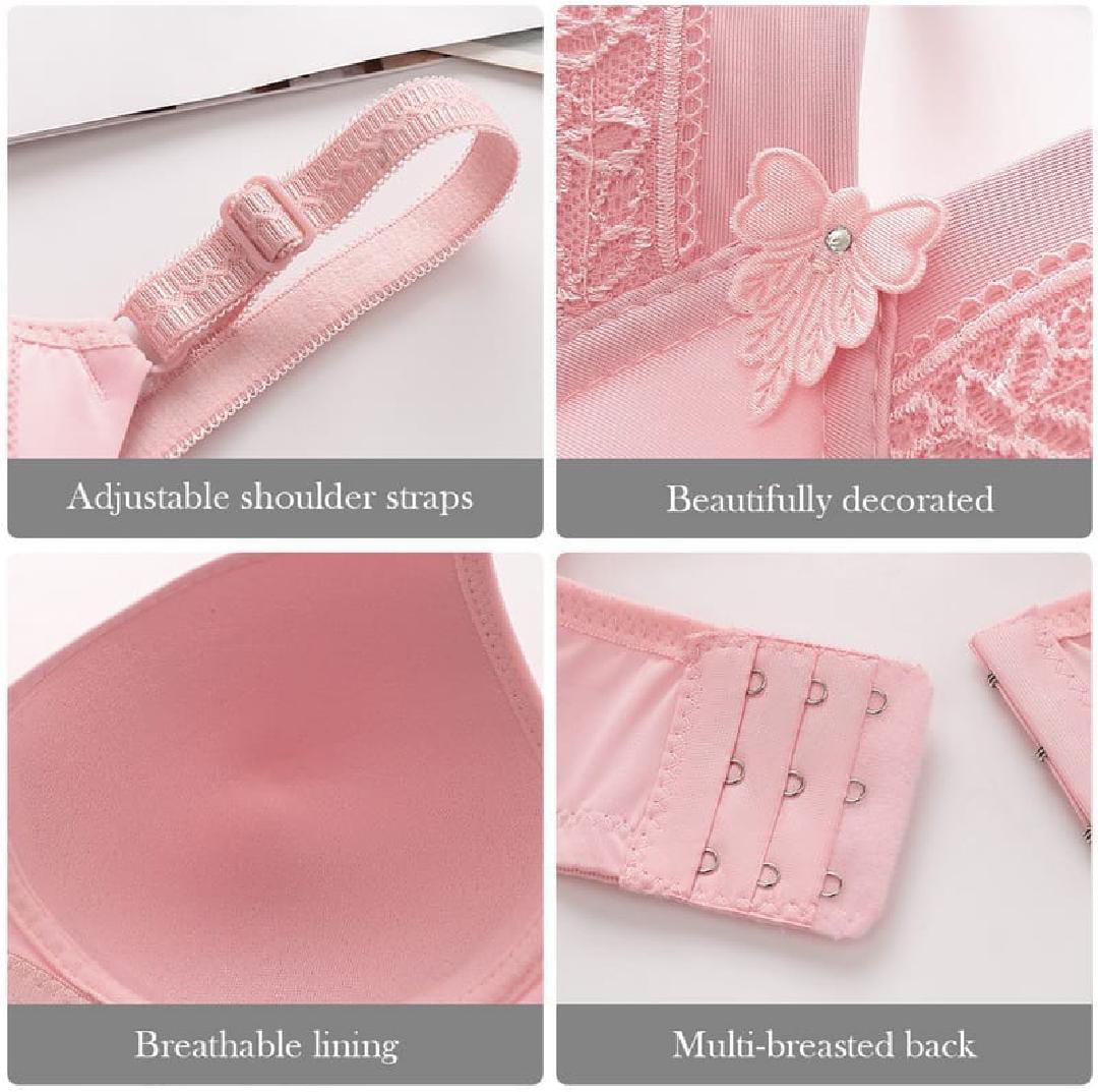 Comfortable Soft Padded push-up bra, Pink Color