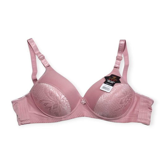 Elegant Padded Bra – Smooth Lift with Floral Lace Design