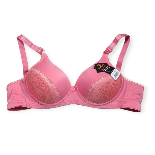 Elegant Padded Bra – Smooth Lift with Floral Lace Design