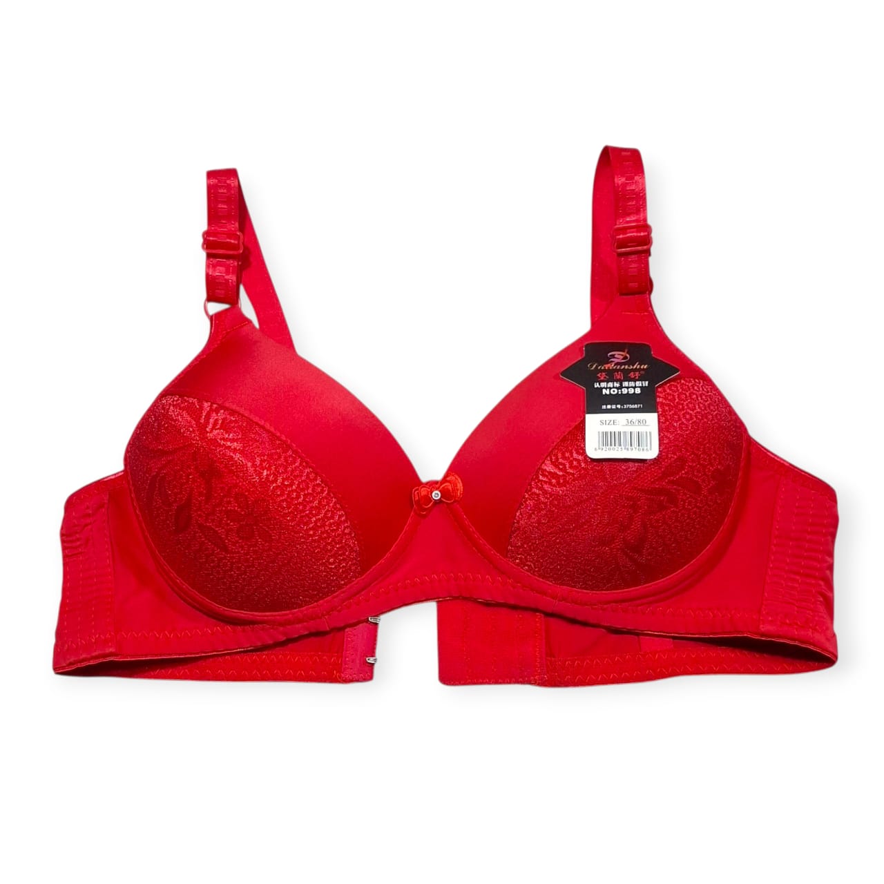 Elegant Skin Padded Bra – Smooth Lift with Floral Lace Design