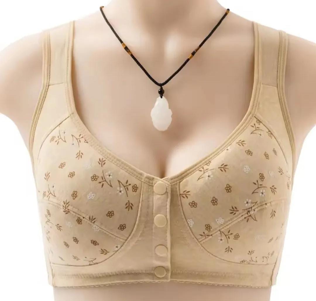 Winter Button Bra for Women – Non-Wired Front Button Design